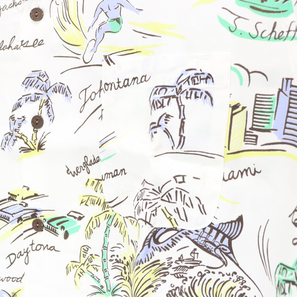 HAWAIIAN SHIRT S/S ( TYPE-2 ) #WHITE [25SS-WMS-HI02]