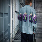 黑闇騎士三部曲 | 長袖夏威夷襯衫（1 型）#灰色 [TDKT-WM-HI06]