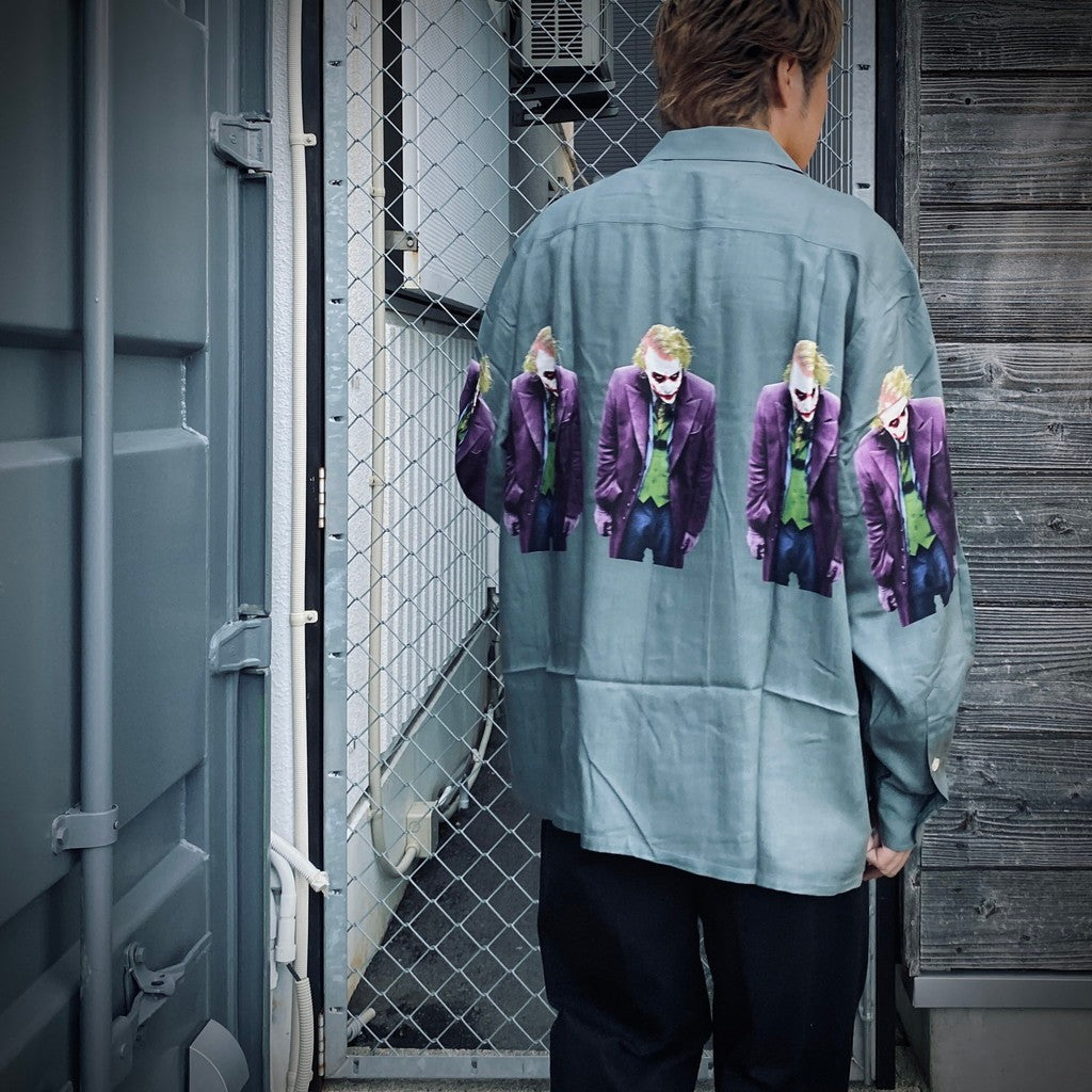 黑闇騎士三部曲 | 長袖夏威夷襯衫（1 型）#灰色 [TDKT-WM-HI06]