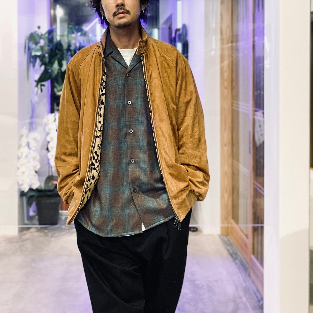 BARACUTA | G9 SUEDE LEATHER HARRINGTON JACKET #BEIGE [25FW-WMO