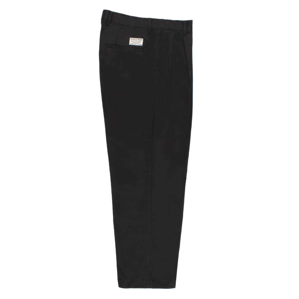 DOUBLE PLEATED CHINO TROUSERS #BLACK [26SS-WMP-PT12]