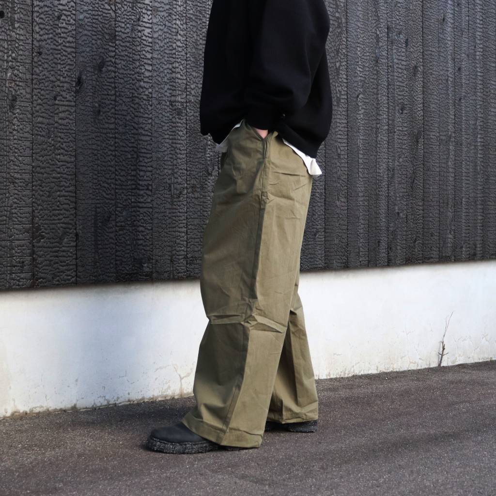 BAGGY PIPE PANTS #Olive [SS26-B09]