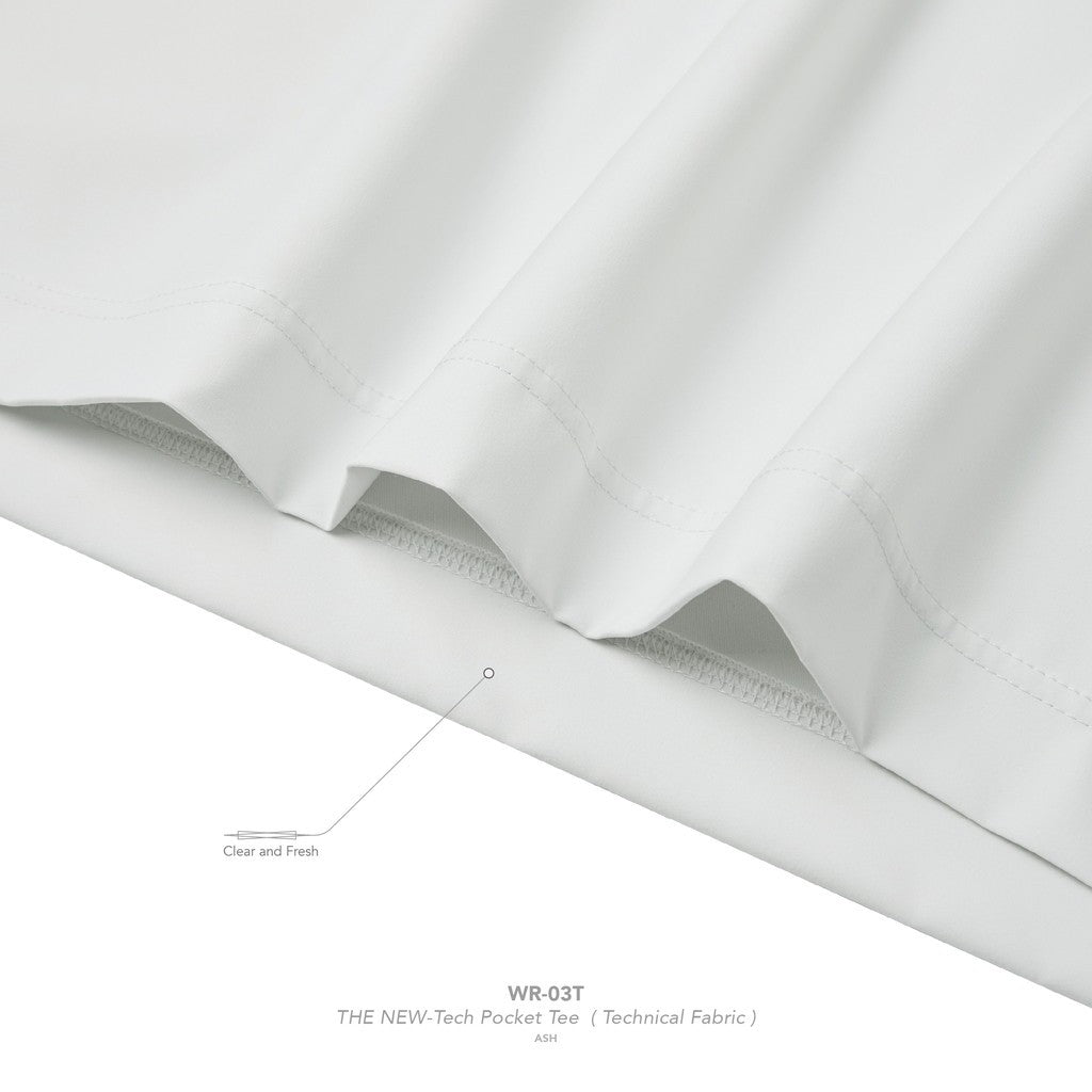 "WR-03T" 全新科技口袋T卹（科技布料）#ASH [GOOPI-25SS-MAY-01]