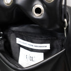 TECH LEATHER EYELET MINI POACH #BLACK [FEL34261B0006]