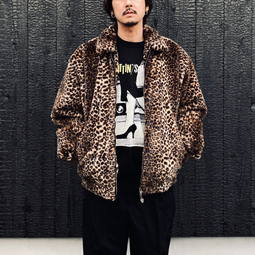 WILD THINGS | LEOPARD HAPPY JACKET #BEIGE [25FW-WMO-WT02]_WACKO