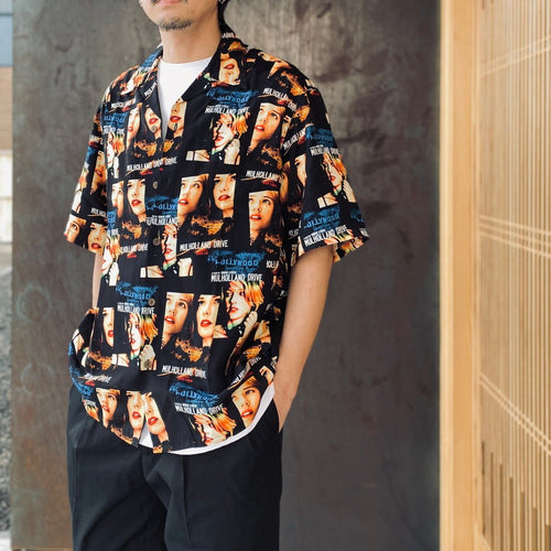 MULHOLLAND DRIVE | S/S HAWAIIAN SHIRT ( TYPE-1 ) #BLACK [MD-WM-HI01]