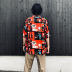JEAN-MICHEL BASQUIAT | S/S HAWAIIAN SHIRT ( TYPE-2 ) #ONE [BASQUIAT-WM-HI26]