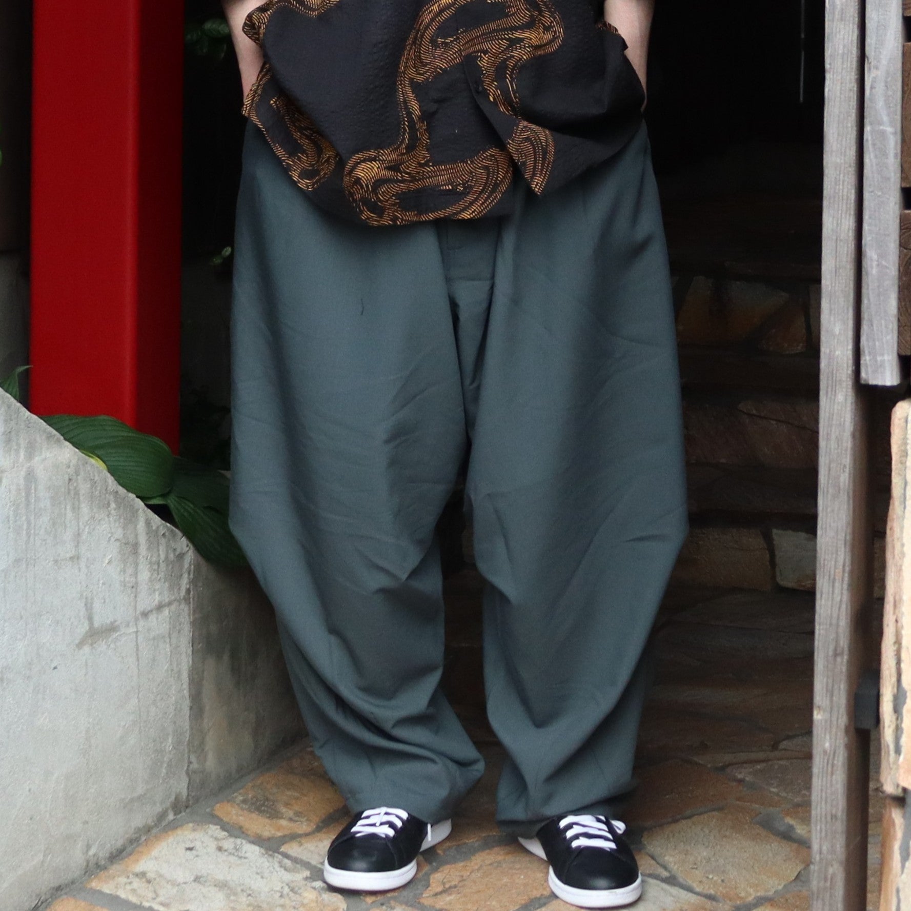 TRO BALLOON PANTS #Blue Dusk [SU25-B09] - cocorozashi 三重県四日市