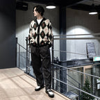 YEAH UM NO 針織開襟衫#黑色 [SC2320-KN07]