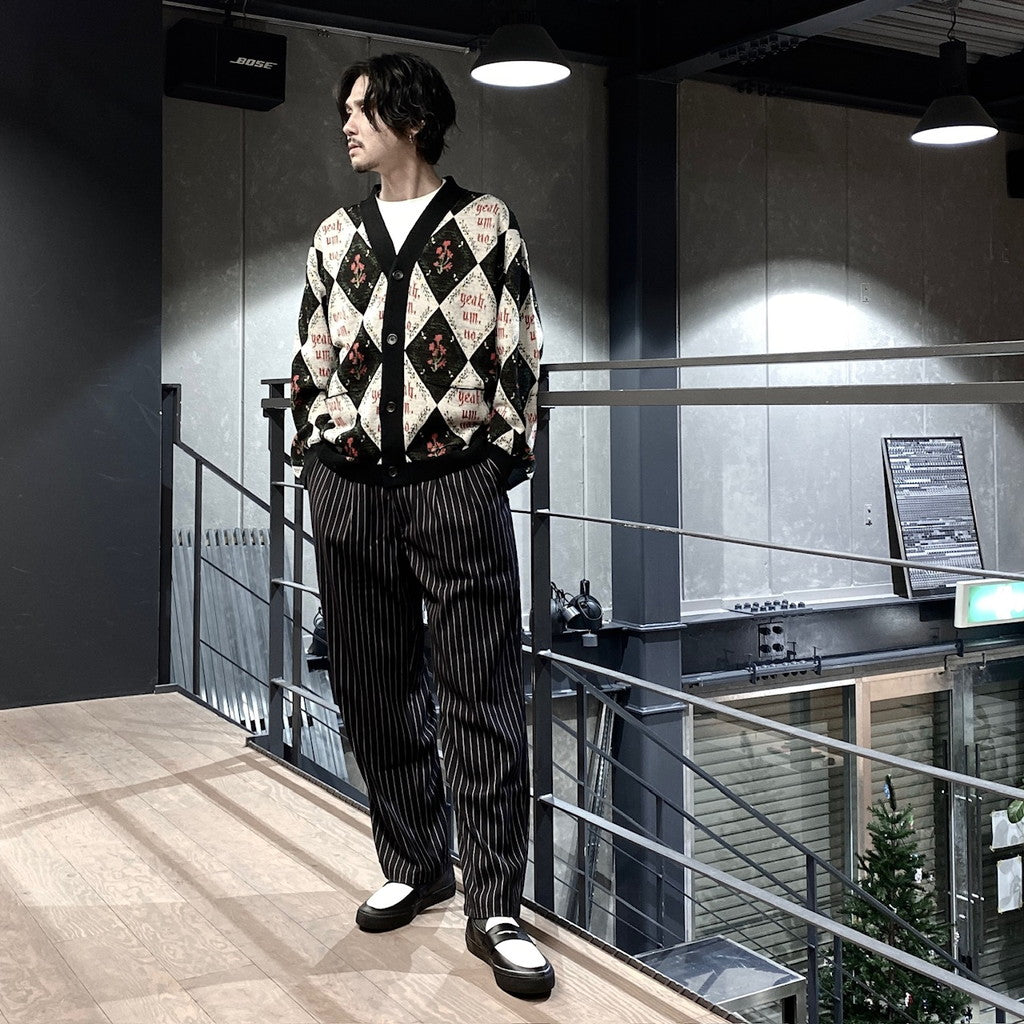 YEAH UM NO 針織開襟衫#黑色 [SC2320-KN07]