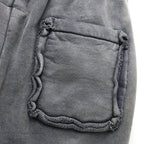 WEATHERED SWEAT PANTS - BLACK #BLACK [BWU-WSPB]