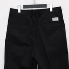 DOUBLE PLEATED CHINO TROUSERS #BLACK [25SS-WMP-PT13]