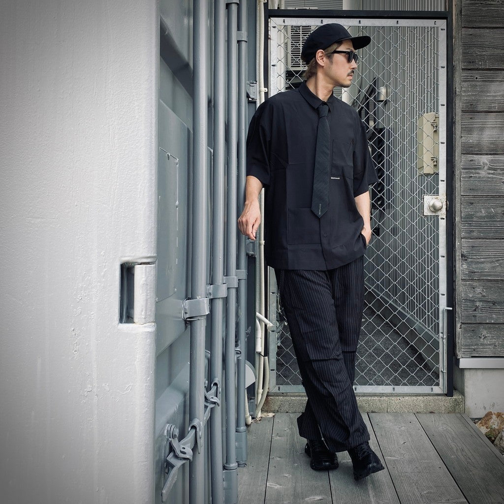 「MA-T7」 Stripe x Stripe Mixed Tie #SHADOW [GOOPI-25SS-JUN-03]