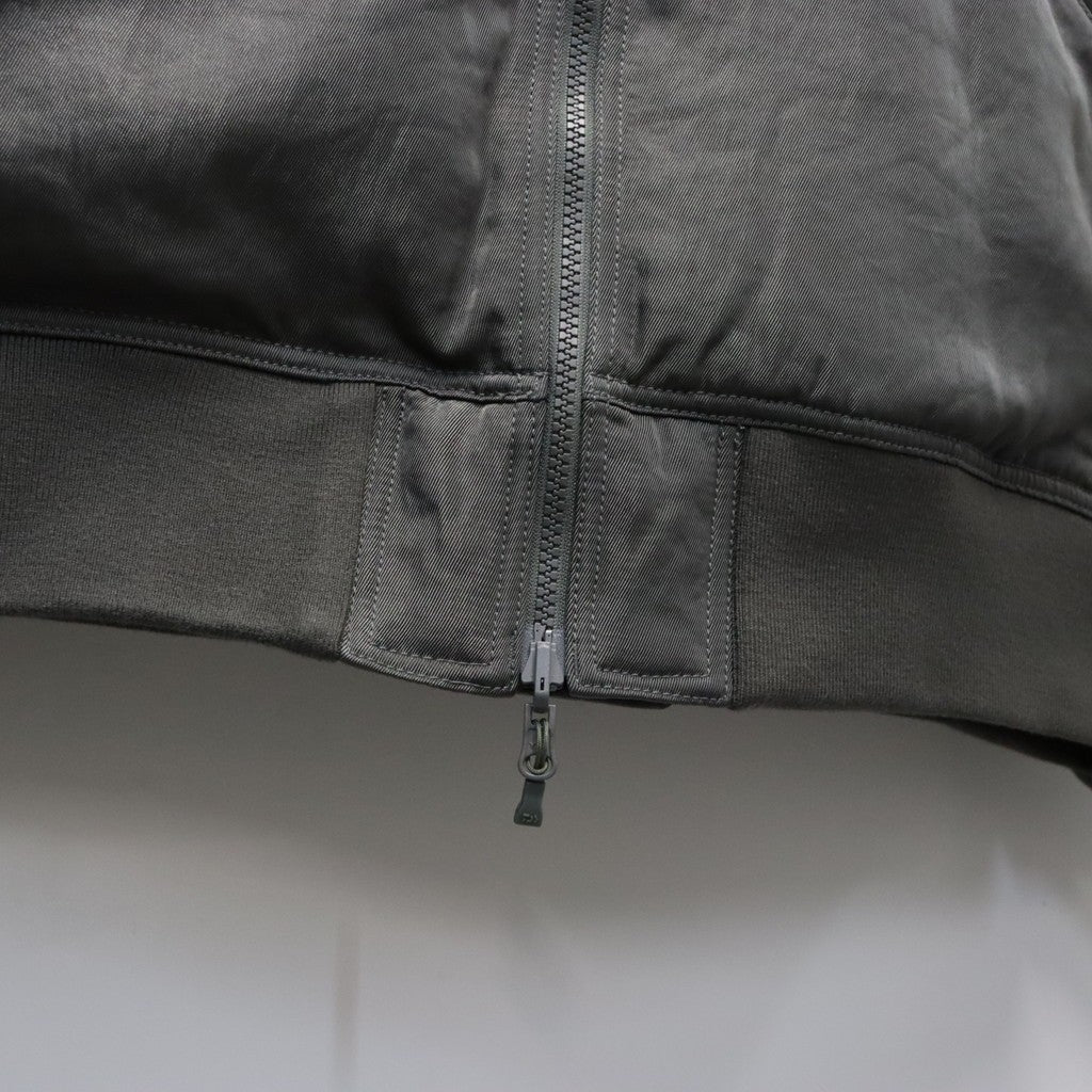 TECH REVERSIBLE MA-1 DOWN JACKET #CHARCOAL x OLIVE [BW-40026W]