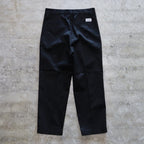 DOUBLE PLEATED CHINO TROUSERS #BLACK [24FW-WMP-PT02]