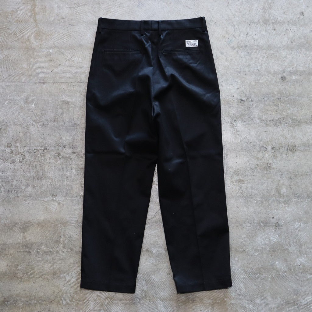 DOUBLE PLEATED CHINO TROUSERS #BLACK [24FW-WMP-PT02]