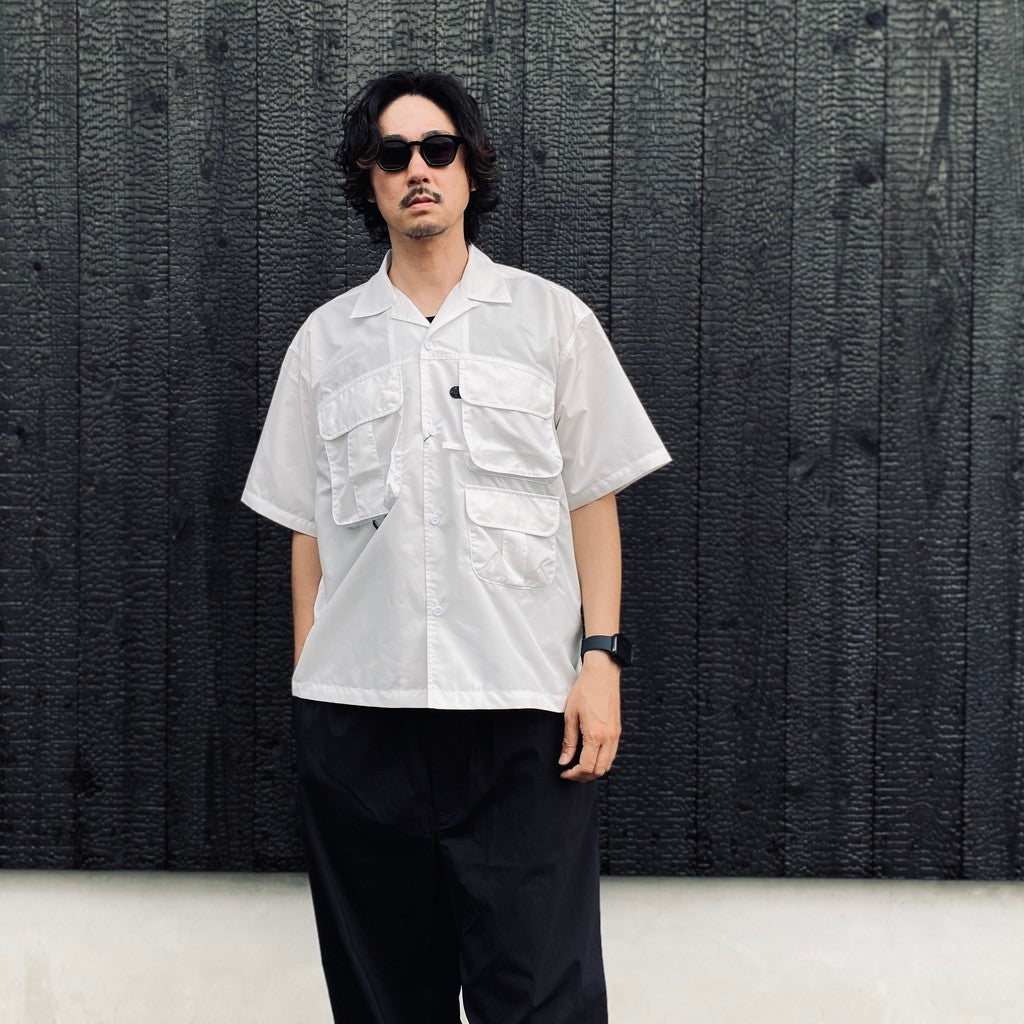 TECH MULTI TOOL POCKET SHIRT S/S SOLID #WHITE [BE-86026]