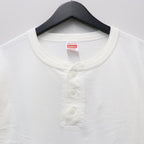 HEALTHKNIT | HENRY NECK LONG SLEEVE T-SHIRT #WHITE [26FW-WMT-HK01]