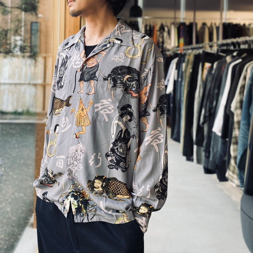 百鬼夜行 shirt L/S #Gray [BV-SH2600230]