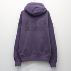 WASHED MIDDLE WEIGHT FULL ZIP HOODED SWEAT SHIRT #PURPLE [26SS-WMC-SS04]