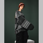 "8SE-01K" MEGA 型格紋針織毛衣 #MIX [GOOPI-24AW-NOV-03]