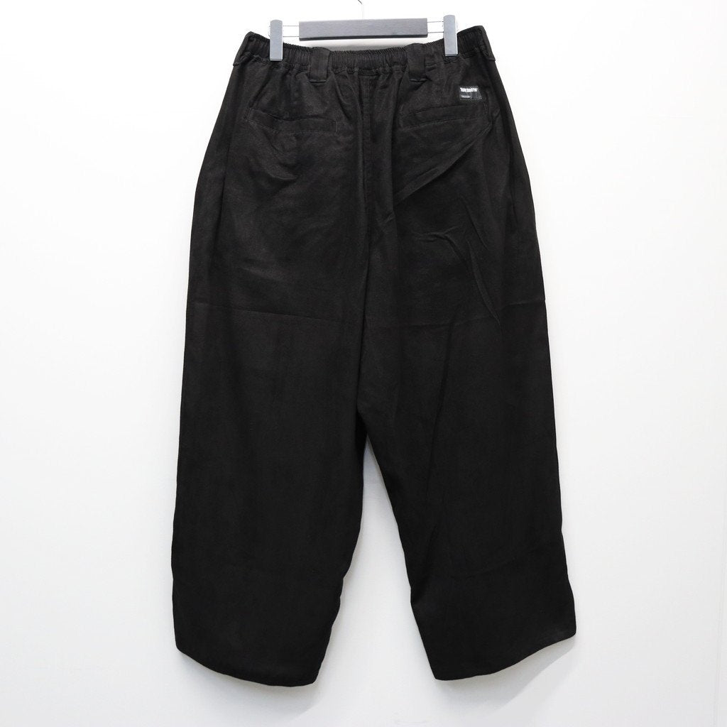 麂皮寬鬆褲 #黑色 [FW25-B12]