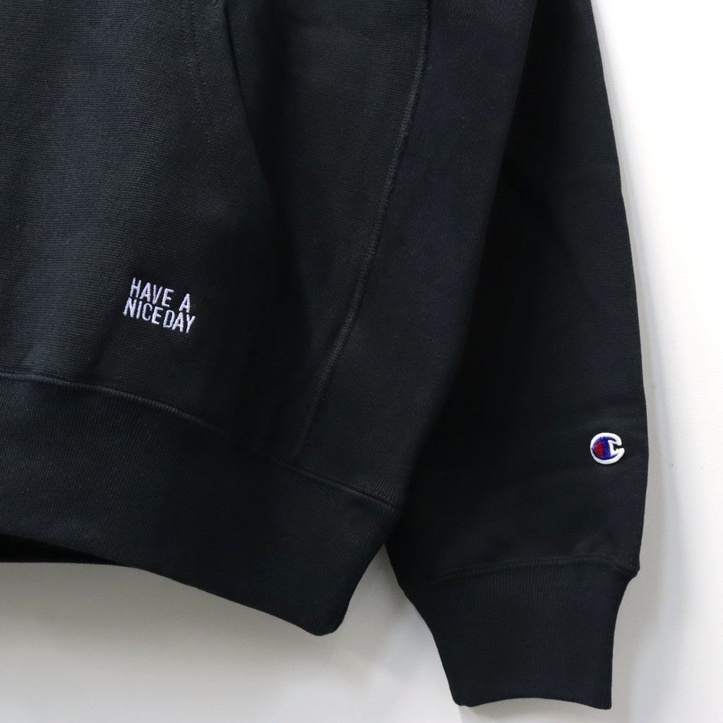 CHAMPION | REVERSE WEAVE PULLOVER HOODED SWEAT SHIRT ( TYPE-1 ) #BLACK [26FW-WMC-CP02]
