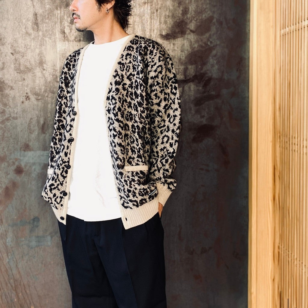 LEOPARD MOHAIR CARDIGAN #IVORY [25FW-WMK-KN08] – cocorozashi