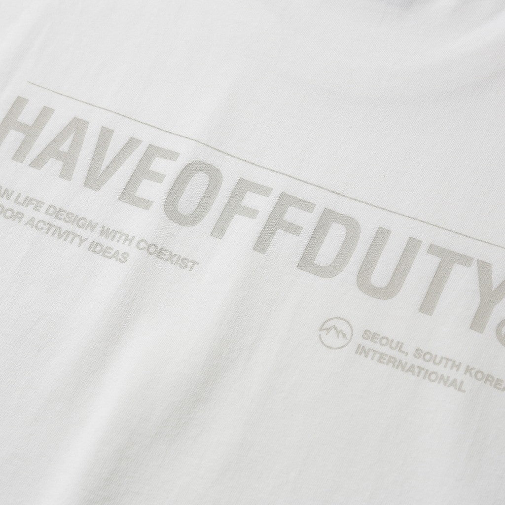 BACK LOGO TEE #OFF WHITE [HOD26-01-TS006]