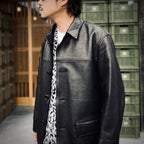 皮革外套（TYPE-2）#黑色 [25FW-WMO-CO04]