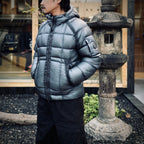 D.D. SHELL HOODED DOWN JACKET #871 ORION BLUE [21CMOW702A -26FWM]