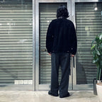 SUEDE LEATHER TRUCKER JACKET #BLACK [24FW-WMO-BL08]