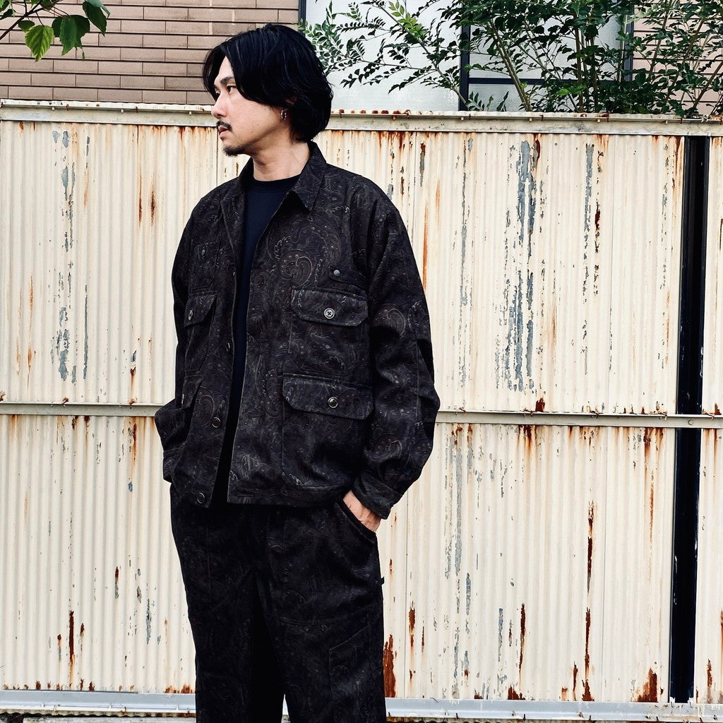 TECH FLYING SHIRT CORDUROY PAISLEY #D.BROWN [BE-88026W]
