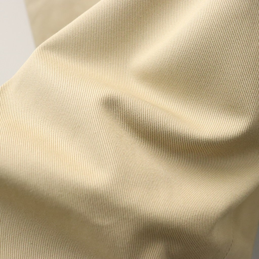 DOUBLE PLEATED CHINO TROUSERS ( TYPE-1 ) #L-BEIGE [26FWE-WMP-PT01]