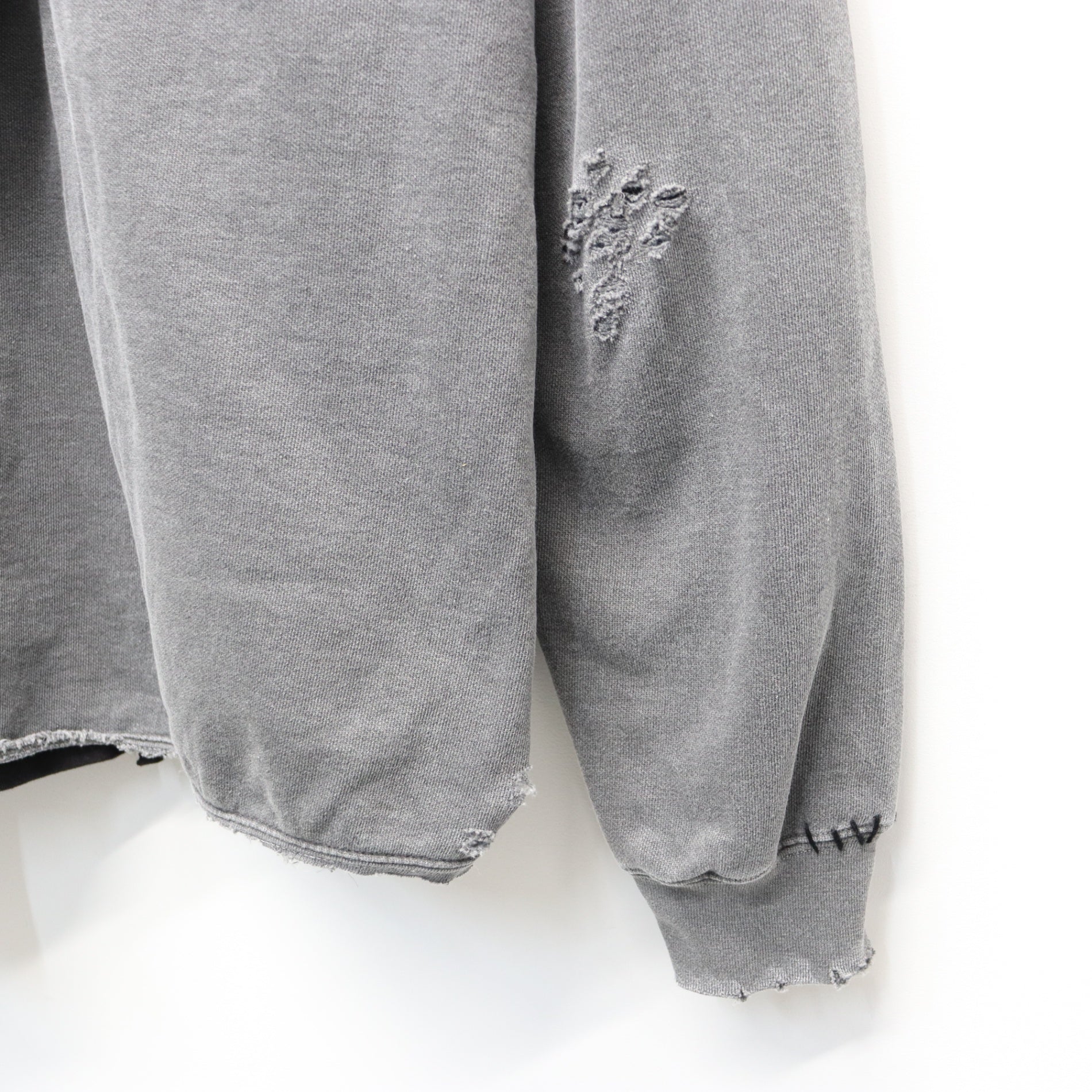 Bootleg Layered Crew Sweat (A MAN'S SHADOW) #AGED BLACK [M-P2-BG3]