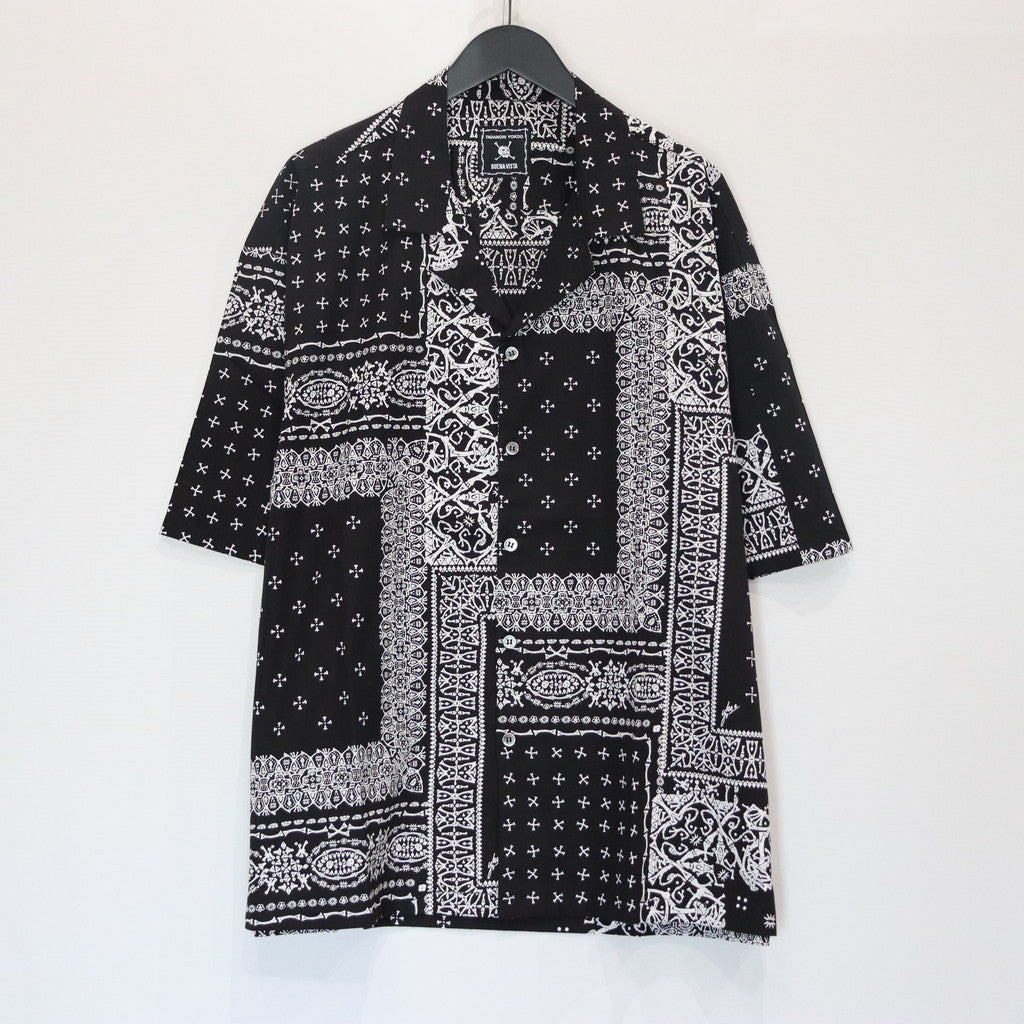 横尾忠則 | 髑髏 BANDANA S/S SHIRTS #BLACK [BV-SH2540110]