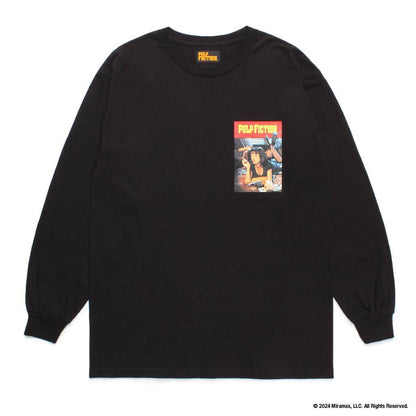 PULP FICTION | CREW NECK LONG SLEEVE T-SHIRT ( TYPE-3 ) #BLACK [PF-WM-LT03]