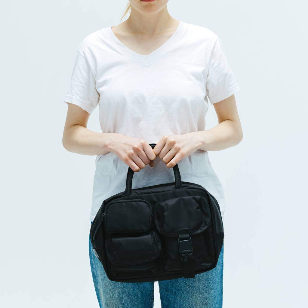 多口袋迷你波士頓包 #黑色 [BCL-82]