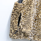WILD THINGS | LEOPARD FUR HAPPY VEST ( TYPE-1 ) #BEIGE [26FW-WMO-WT05]