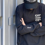 Cotton L/s T-shirt_City Country City #BLACK [CCC-241T004]