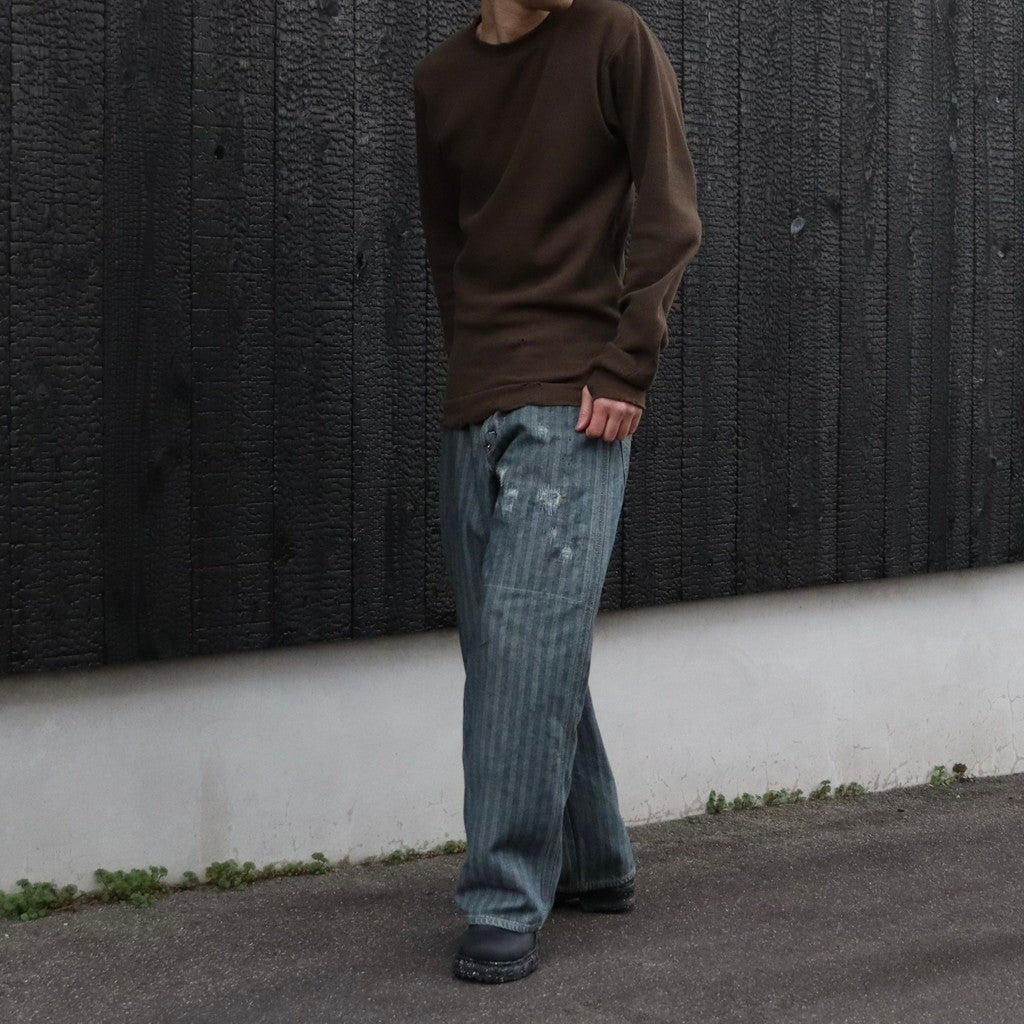 FER GRITGEAR PANTS AGED #INDIGO HERRINGBONE [BW261-FGGP]