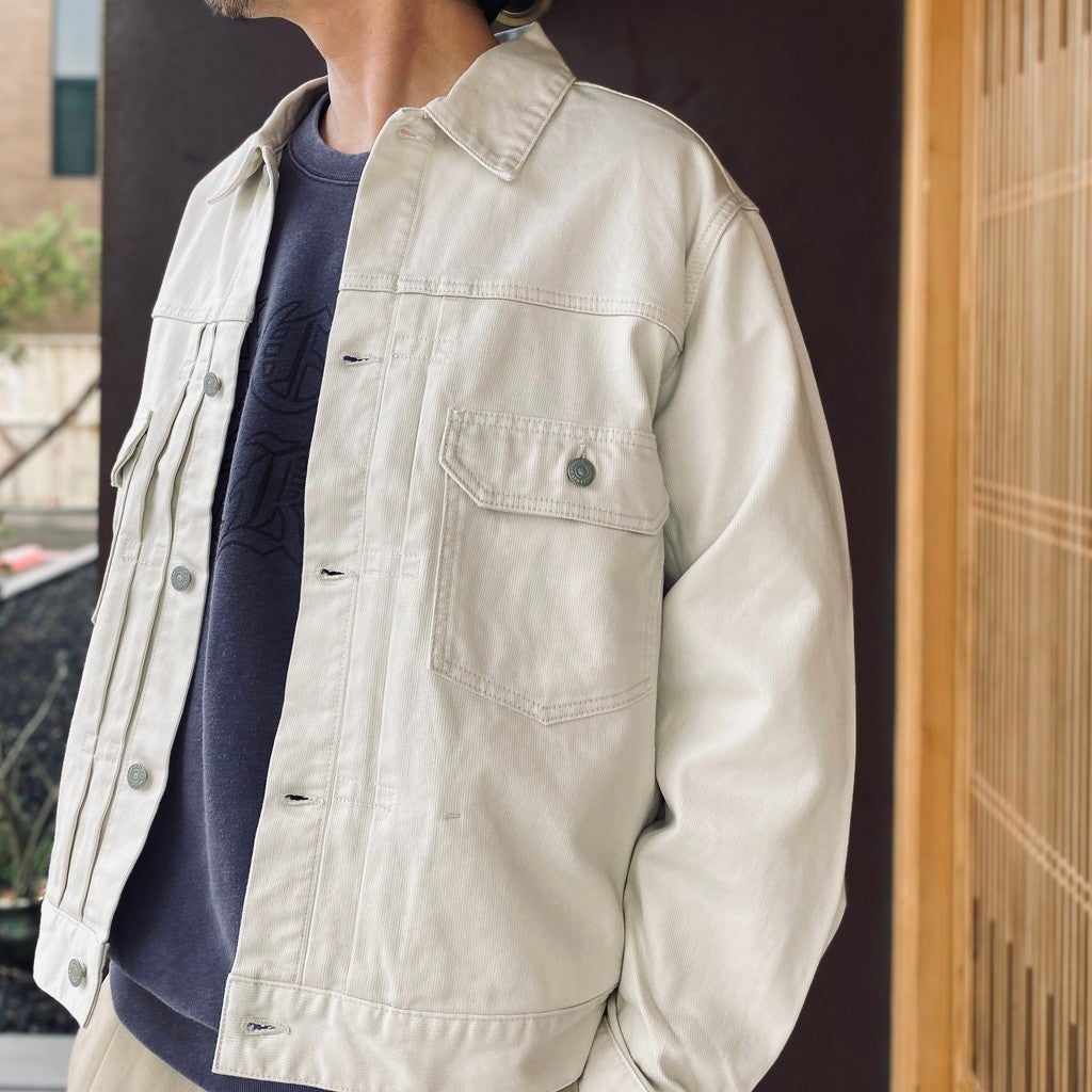 TRUCKER JACKET #IVORY [26FWE-WMO-BL05]