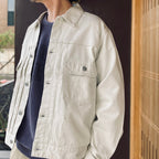 TRUCKER JACKET #IVORY [26FWE-WMO-BL05]