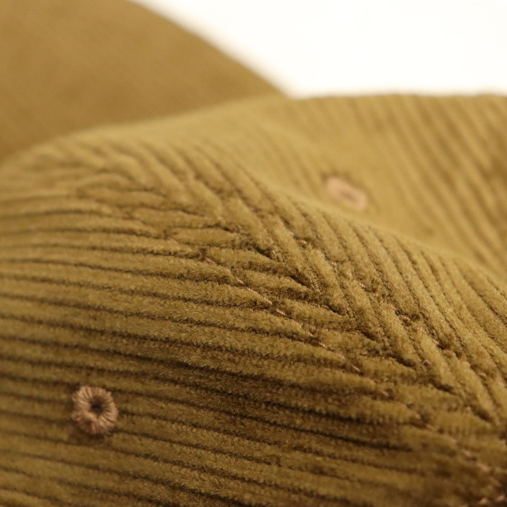 Leather Strap Corduroy Cap #Brown [SD26F-CP05]