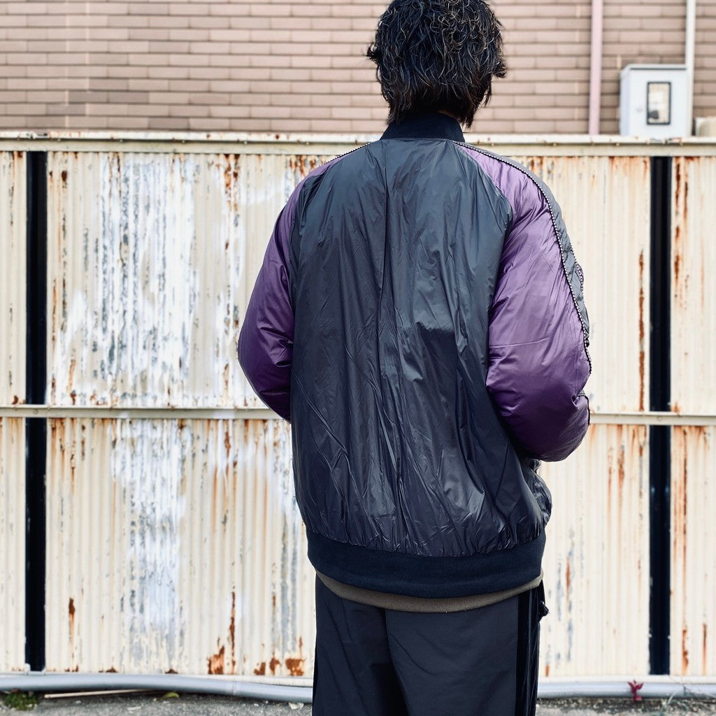 REVERSIBLE 「SKAJAN」 DOWN JACKET #BK×OFF / BK×D.PURPLE [TAION-JK04JS-N1]