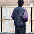 REVERSIBLE 「SKAJAN」 DOWN JACKET #BK×OFF / BK×D.PURPLE [TAION-JK04JS-N1]