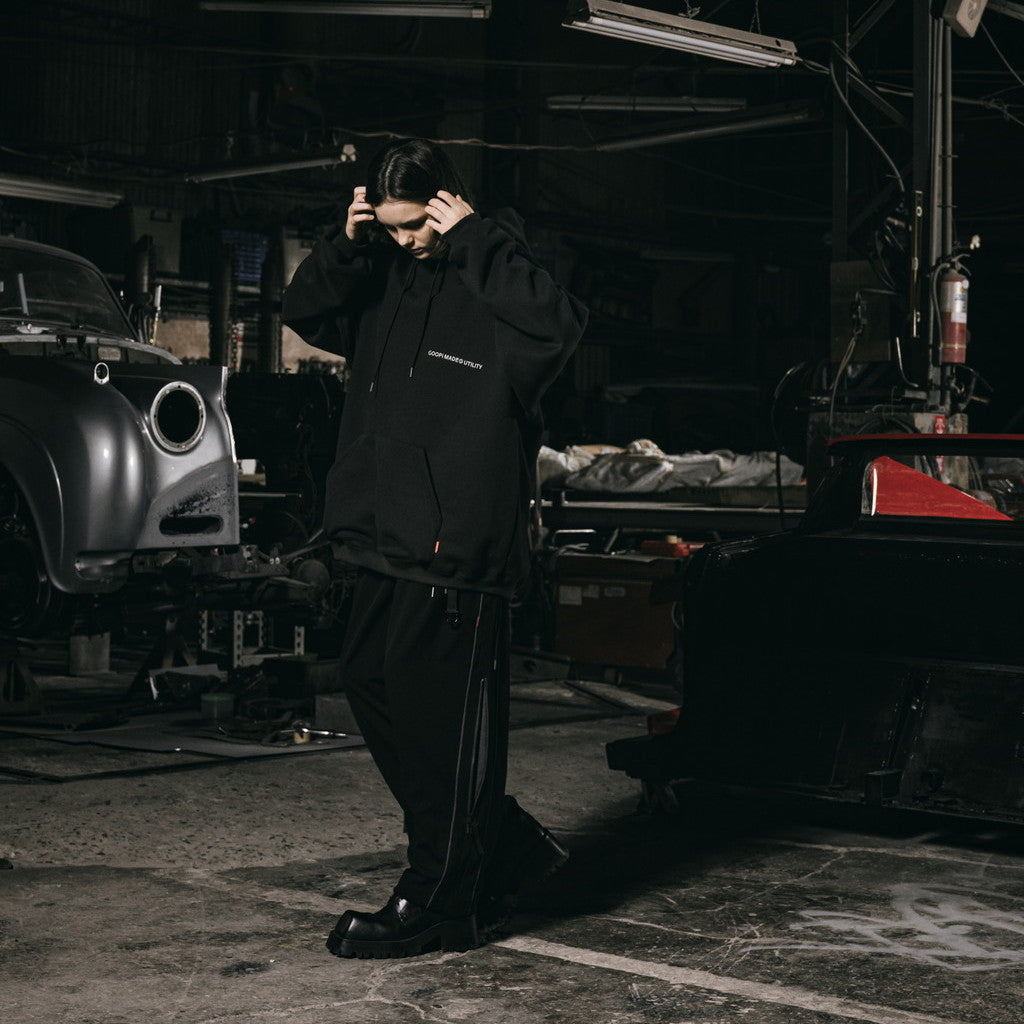 "G7-H1" 陰影漆連帽衫 #BLACK [GOOPI-23AW-OCT-03]