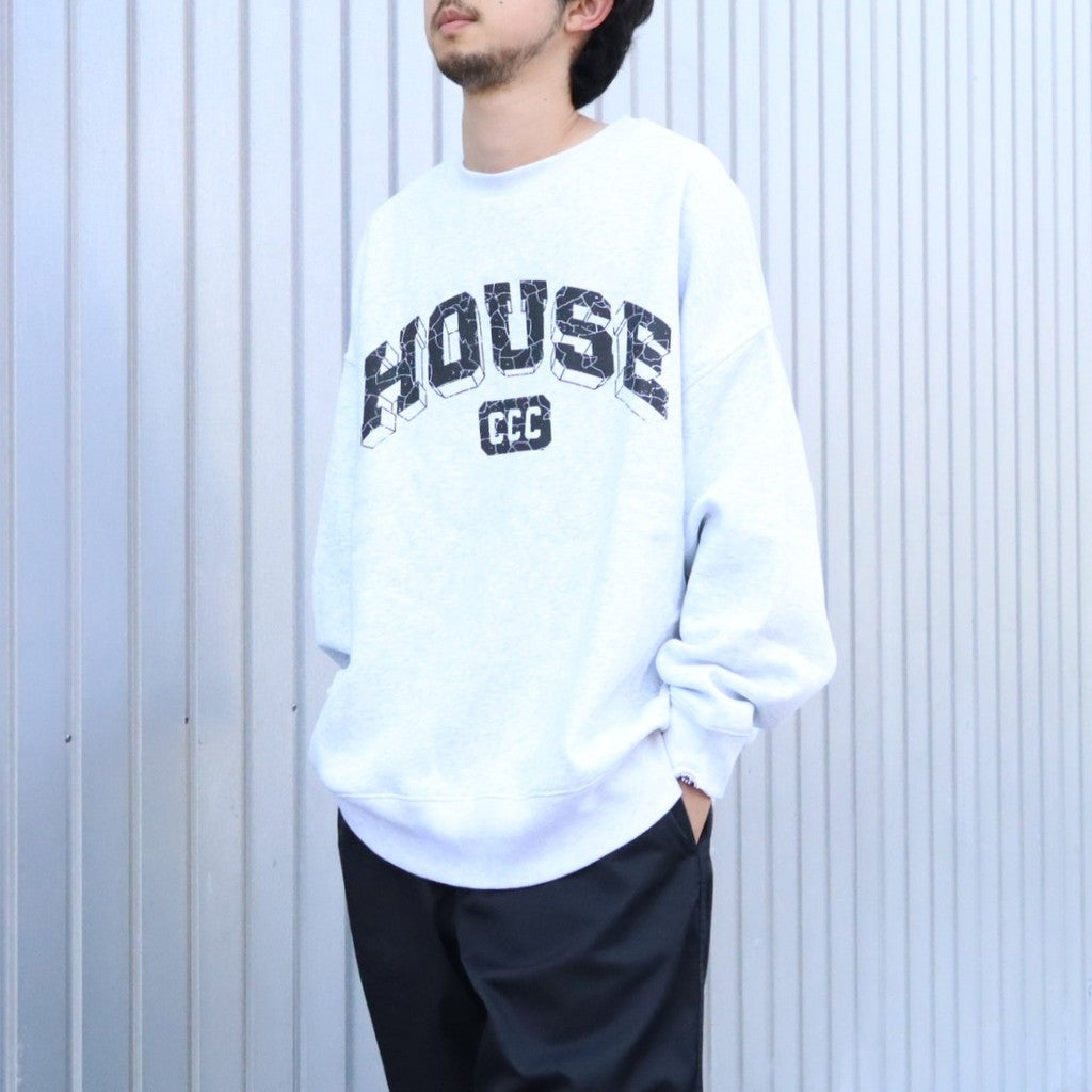 IS-NESS | SWEATSHIRT_HOUSE #ASH GRAY [CCC-263C007]