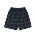 TASLAN NYLON CHECK EASY SHORTS #BLACK [CCC-261P004]