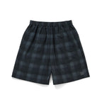 TASLAN NYLON CHECK EASY SHORTS #BLACK [CCC-261P004]